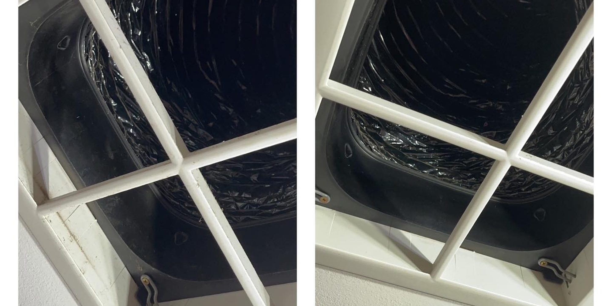 Clean air vent after a duct cleaning service